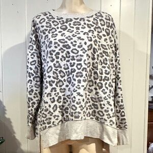 Women’s Green Tea Leopard Print Sweater